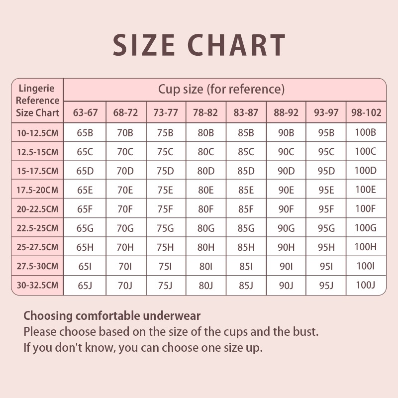 Minimizer Bra The Most Beautiful Lace Bra For Refreshing & Slimming, Wireless Design Also Offers Excellent Support Size Chart VEIMIA