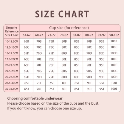 Minimizer Bra The Most Beautiful Lace Bra For Refreshing & Slimming, Wireless Design Also Offers Excellent Support Size Chart VEIMIA