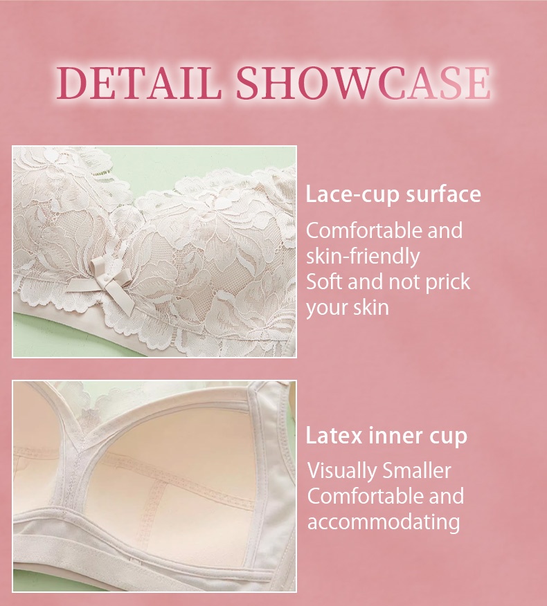 Plus Size Minimizer Bras Most Soft and Beautiful Lace Bras Wireless Design VEIMIA
