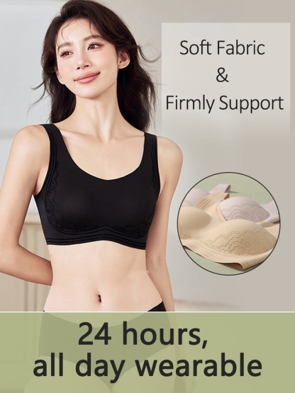 Nighttime ​​Sleeps​​ Bra 24H All-day Wearable, Antibacterial Latex Cups With Breast ​​Enhancements​​ At Night VEIMIA

