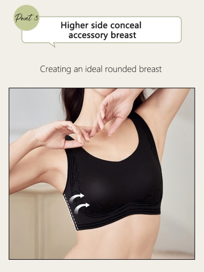 Nighttime Sleep Bra 24H All-day Wearable, Antibacterial Latex Cups With Breast ​​Enhancements​​ At ​​Nights​​ VEIMIA
