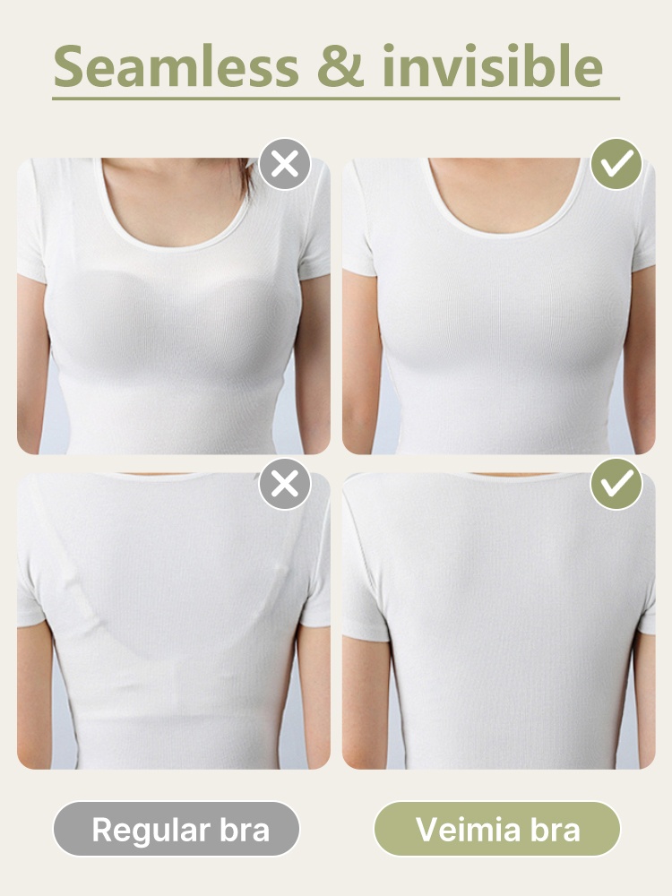 ​​Nighttimes​​ ​​Sleeps​​ ​​Bras​​ 24H All-day Wearable, Antibacterial Latex Cups With Breast Enhancement At ​​Nights​​ VEIMIA
