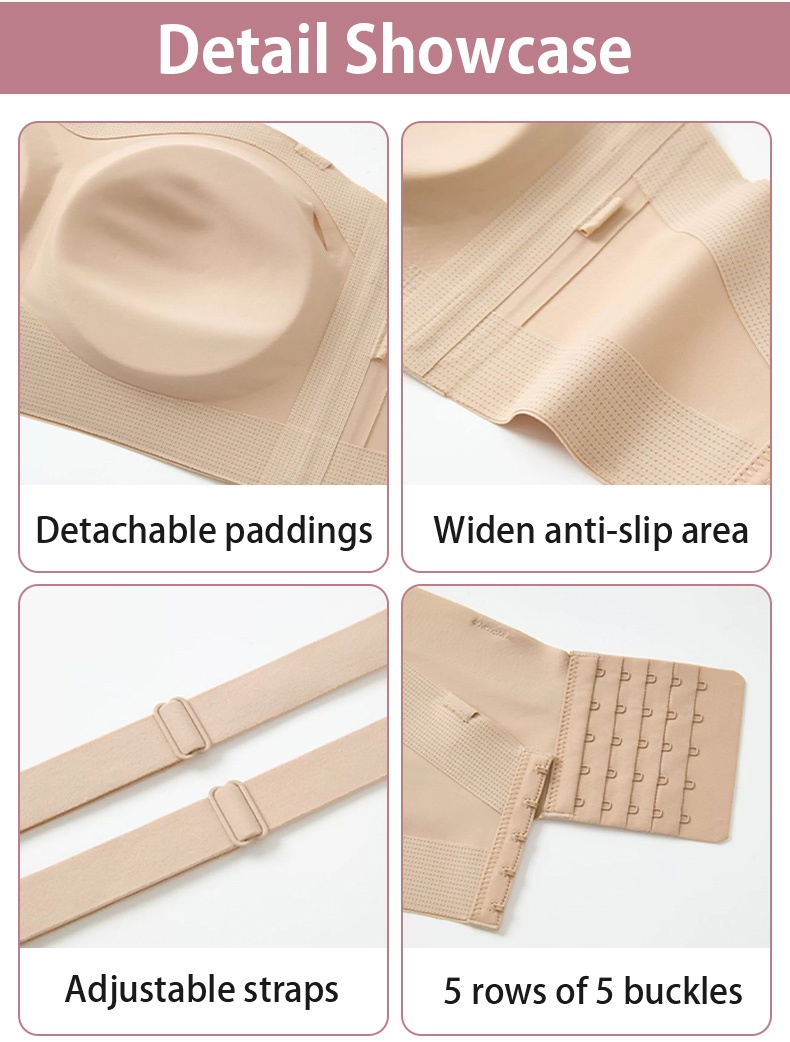 Detail showcase of detachable padding anti-slip area straps and buckles VEIMIA