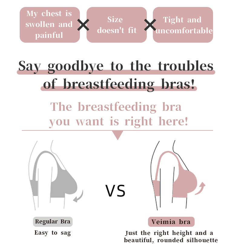 Ultra Thin Seamless Pregnancy Bras Comfort Wireless Breastfeeding Nursing Bralette VEIMIA