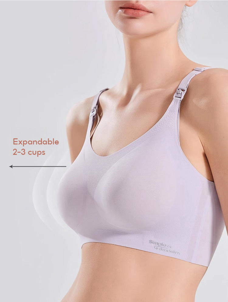 Ultra Thin Seamless Comfort Wireless Breastfeeding Bralette VEIMIA