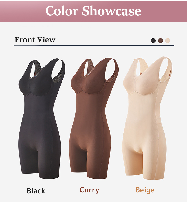 One-piece Bodysuits Targeted Compressions For Full-body Shaping With Built-in Underwear VEIMIA