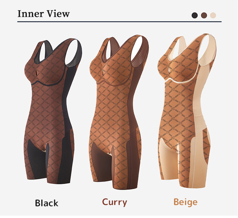 One-piece Bodysuits Targeted Compression For Full-bodies Shaping With Built-in Underwear VEIMIA