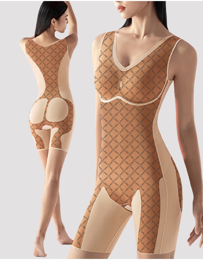 One-piece Bodysuit Targeted Compression For Full-body Shaping With Built-in Underwear VEIMIA