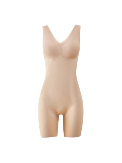 Seamless One-piece Bodysuit Targeted Compression For Full-body Shaping With Built-in Underwear VEIMIA