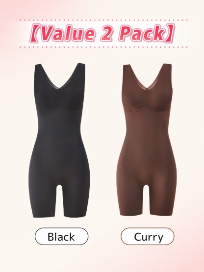 Shaping One-piece Bodysuit Targeted Compression For Full-body Shaping With Built-in Underwear VEIMIA