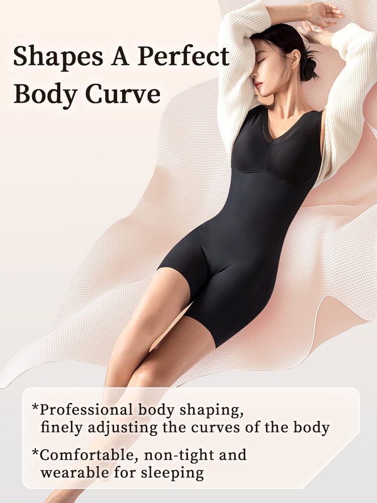 One-piece Bodysuits Targeted Compression For Full-body Shaping With Built-in Underwears VEIMIA