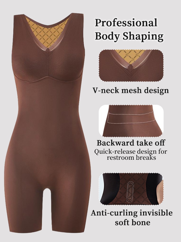 One-piece Bodysuits Targeted Compression For Full-bodies Shapings With Built-in Underwears VEIMIA