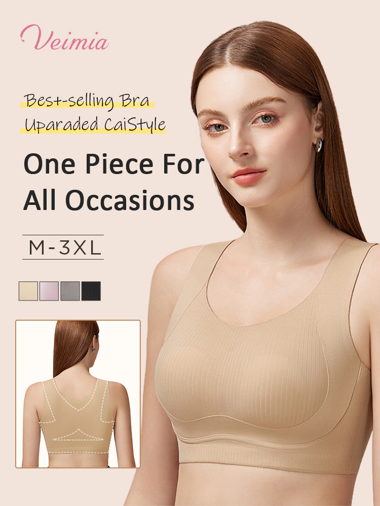 Upgraded Minimizer Cami Bra No Buckles Slimming Comfort for Singapore Humidity VEIMIA