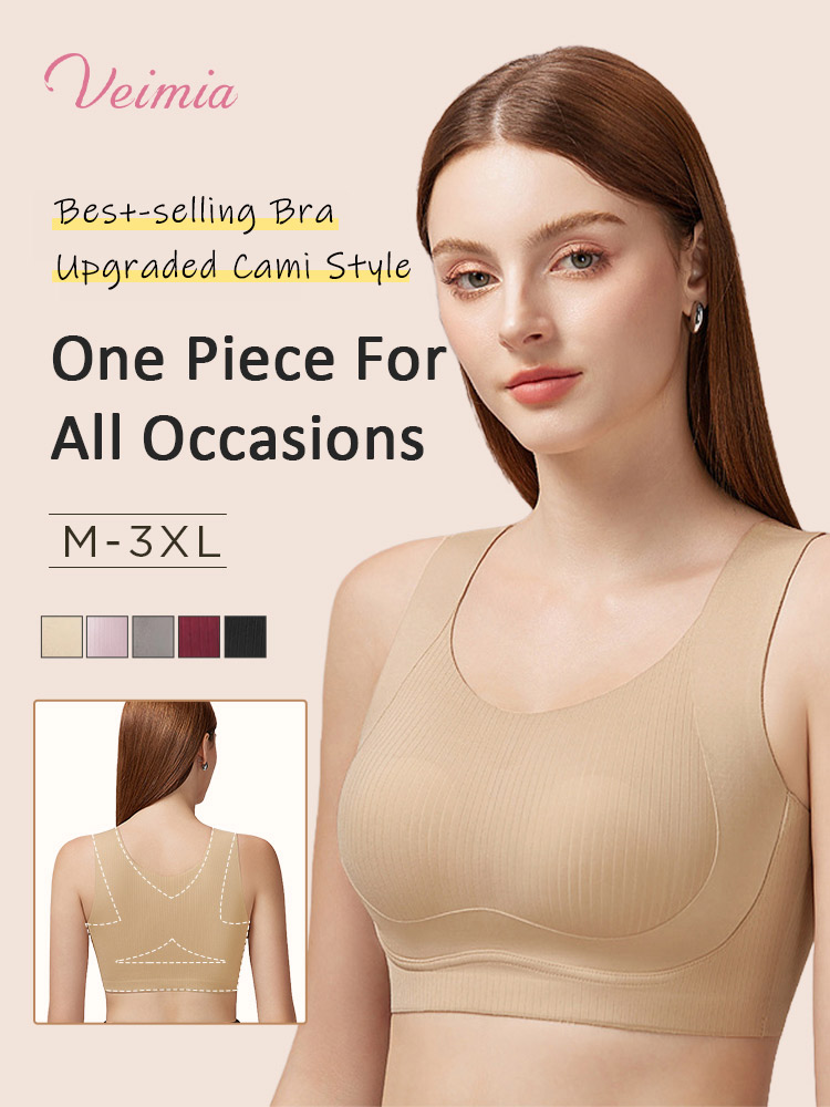 Upgraded Minimizer Cami Bra No Buckles Slimming Comfort for Singapore Humidity VEIMIA