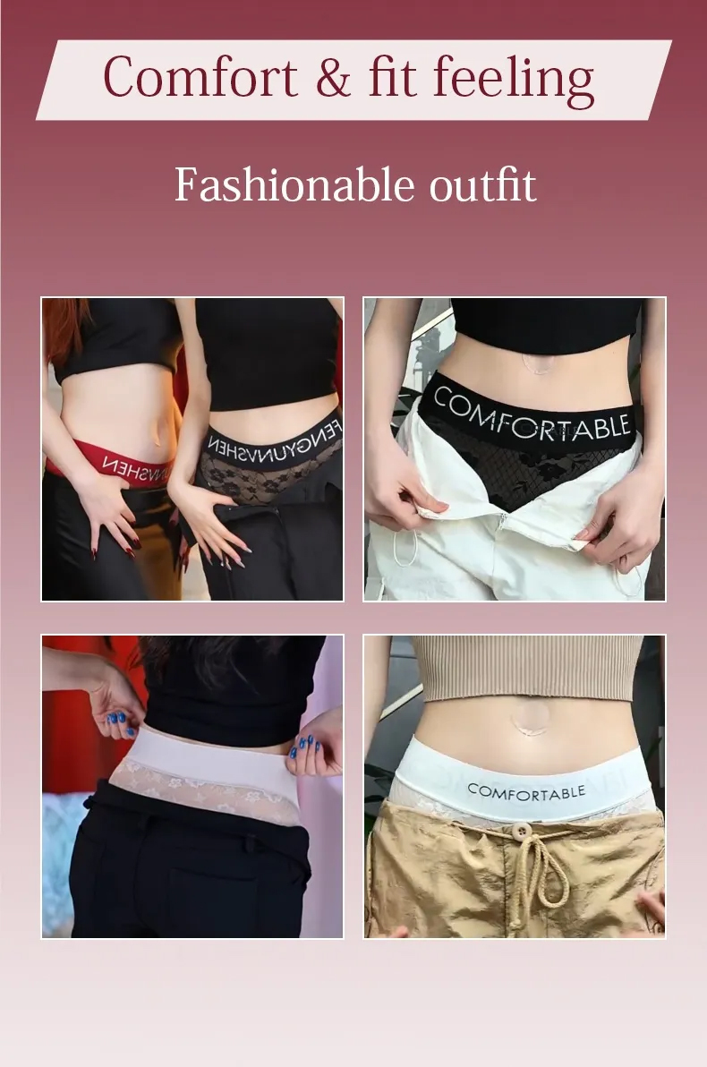 Comfortable Lace Panties Ultra Soft Skin-Friendly Fabric High Elastic Waistband VEIMIA