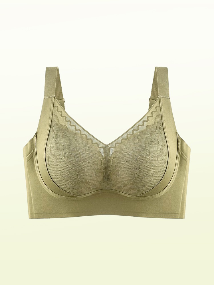 Plus Size Bra 3D Wireless Lift & Anti-sagging, Full-cover Slimming Cups For Sleek Look VEIMIA