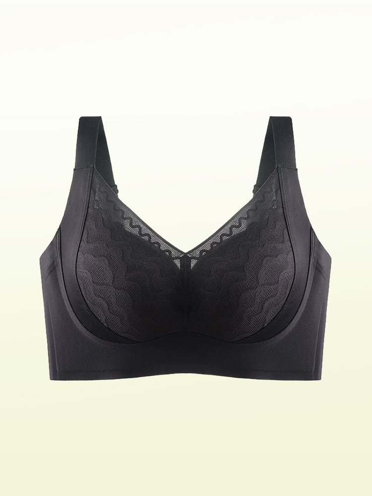 Plus Size Bra 3D Wireless Lift & Anti-saggings, Full-cover Slimming Cups For Sleek Look VEIMIA