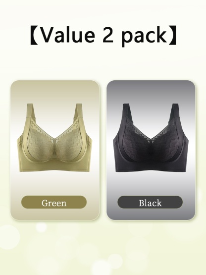Plus Size Bra 3D Wireless Lift & Anti-sagging, Full-cover Slimming Cups For A Sleek Looks VEIMIA
