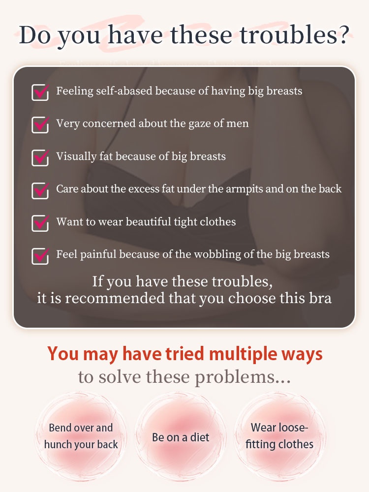 Minimizer Bra Seamless Anti-Sagging Soft Support Gentle Lift for Petite Frames VEIMIA