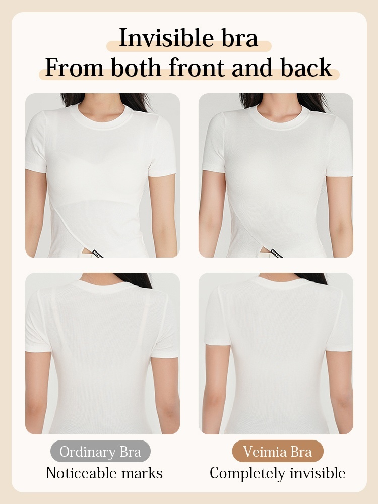 ​Comfortable Minimizer Bra Seamless Foundation Color Anti-Sagging Soft Support VEIMIA