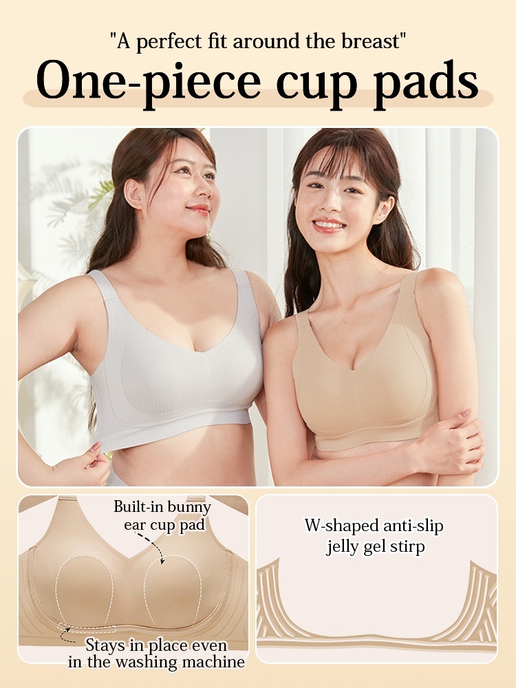 Minimizer Bra Seamless Anti-Sagging Soft Support Comfortable Monsoon Sweat Proof VEIMIA