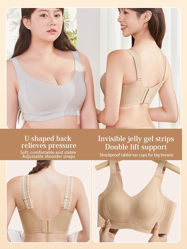 ​Minimizer Bra Anti-Sagging Seamless Soft Support Comfortable Strapless VEIMIA