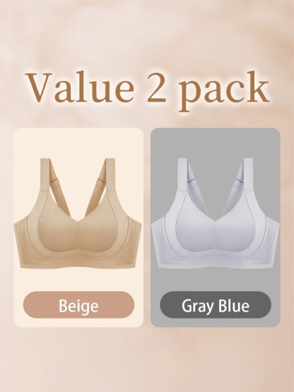 Anti-Sagging Minimizer Bra Seamless Soft Support Comfort Heat Control VEIMIA