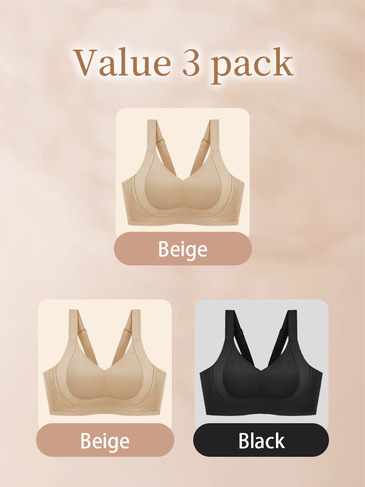 Anti-Sagging Minimizer Bra Seamless Soft Support Comfort Side Smoothing VEIMIA