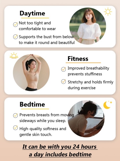 Seamless Minimizer Bra Soft Support Anti-Sagging Comfortable Backless Dress VEIMIA
