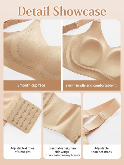 Minimizer Bra Comfort Seamless Anti-Sagging Soft Support Odor Control VEIMIA