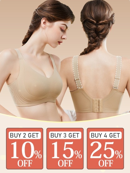 Minimizer Bra Comfortable Anti-Sagging Seamless Soft Support Fast Dry VEIMIA​