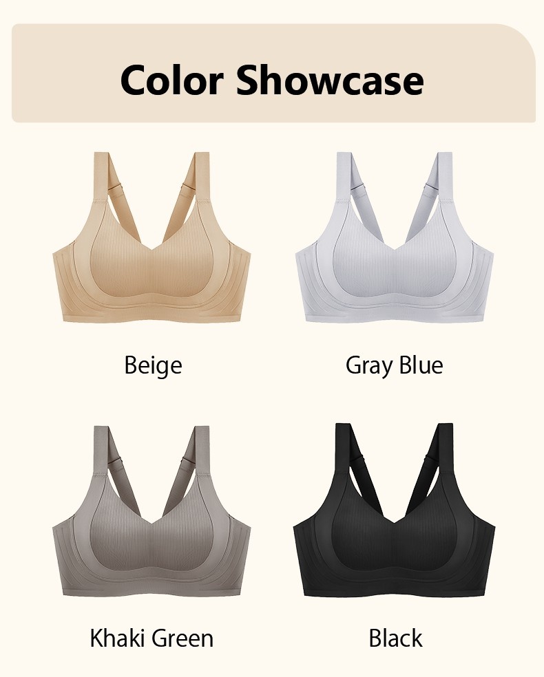 ​Soft Support Minimizer Bra Seamless Anti-Sagging Comfort Office Blazer VEIMIA