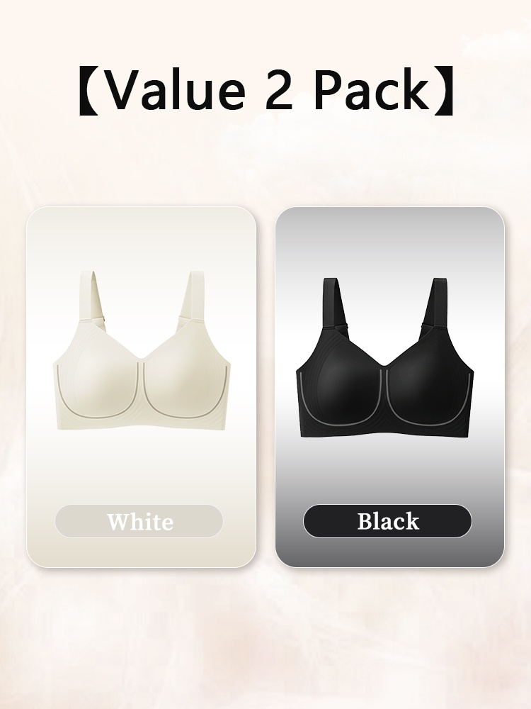 Plus Size Minimizer Bras Visually Slim In 1S With Wireless Design & Wide Straps For Pressure-free Touches VEIMIA