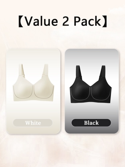 Plus Size Minimizer Bras Visually Slim In 1S With Wireless Design & Wide Straps For Pressure-free Touches VEIMIA