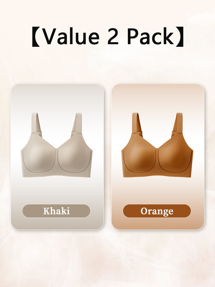 Plus Size Minimizer Bra Visually Slim In 1S With Wireless Design & Wide Straps For Pressure-free Feels VEIMIA