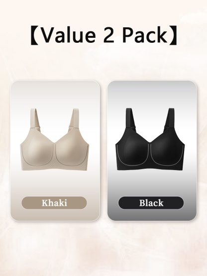 Plus Size Minimizer Bra Visually Slim In 1S With Wireless Design & Wide Straps For Pressure-free Holds VEIMIA
