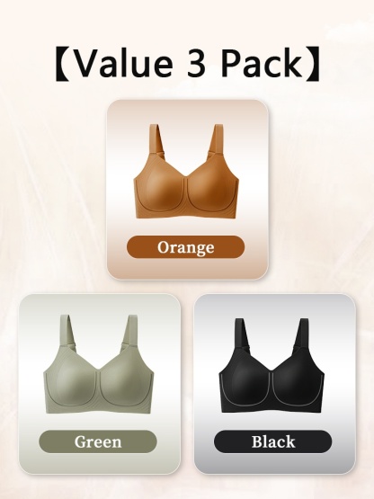 Plus Size Minimizer Bra Visually Slim In 1S With Wireless Design & Wide Straps For Pressure-free Frames VEIMIA