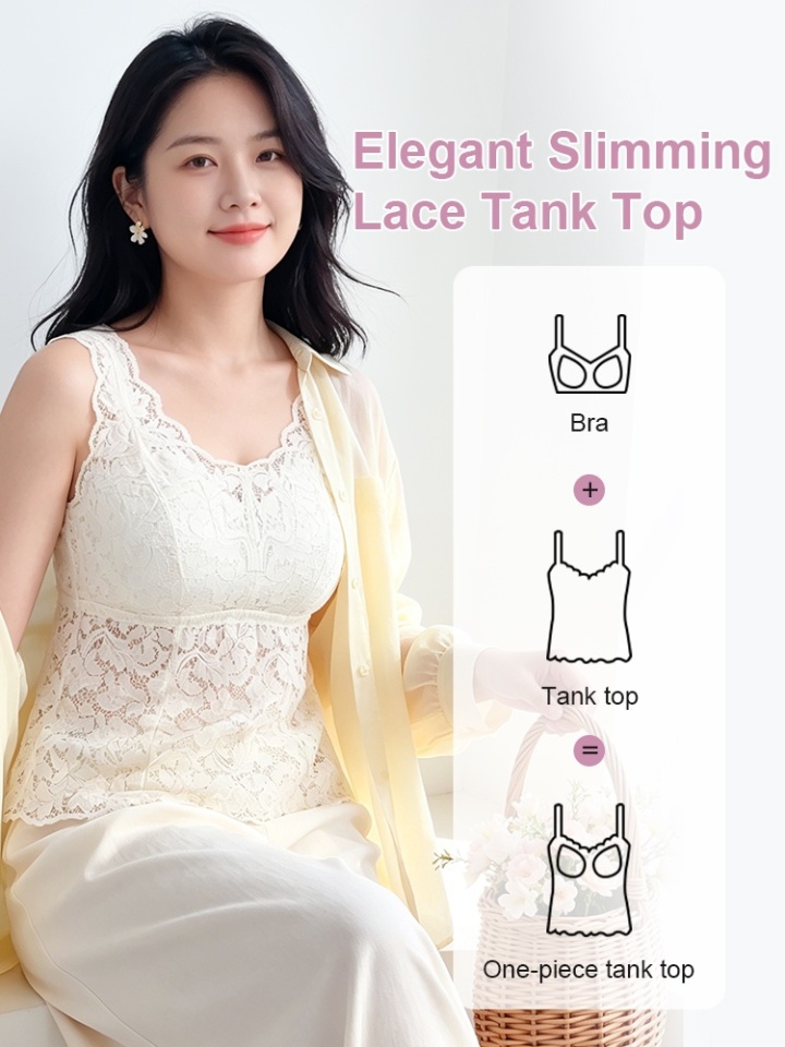 VEIMIA Plus Size Tank Top With Separated Supportive Cups