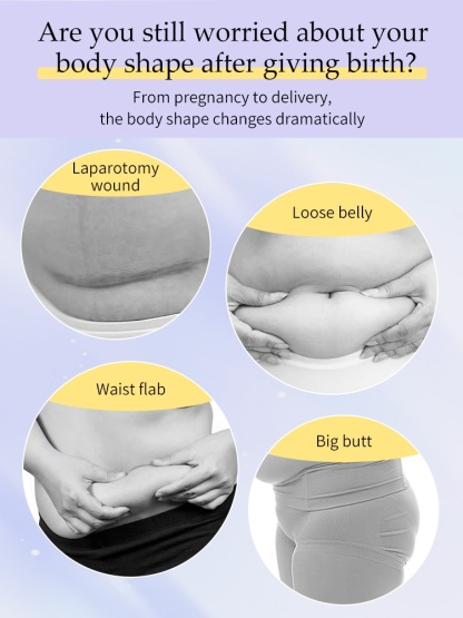 Postpartum Shapewears Panty High-waist Tummy Control With Zoned Compressions, 5D Butt-Lifting Tech & No-Roll Waistband For Moms VEIMIA