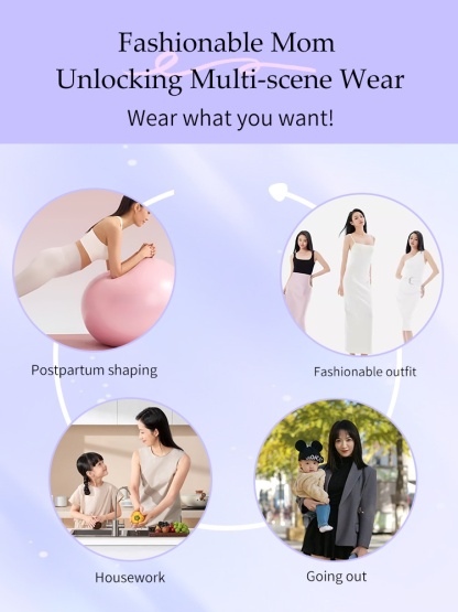 Postpartum Shapewear Panties High-waist Tummy Control With Zoned Compressions, 5D Butt-Lifting Tech & No-Roll Waistbands For Moms VEIMIA