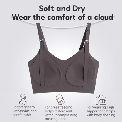 Ultra Thin Seamless Pregnancy Bra Comfort Wireless Breastfeeding Nursing Bralette VEIMIA