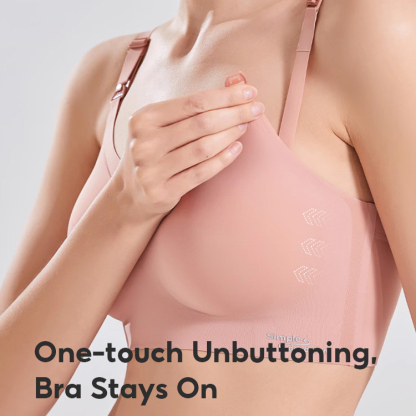 Ultra Thin Jelly Stripe Seamless Pregnancy Bra Comfort Wireless Breastfeeding Nursing Bralettes VEIMIA