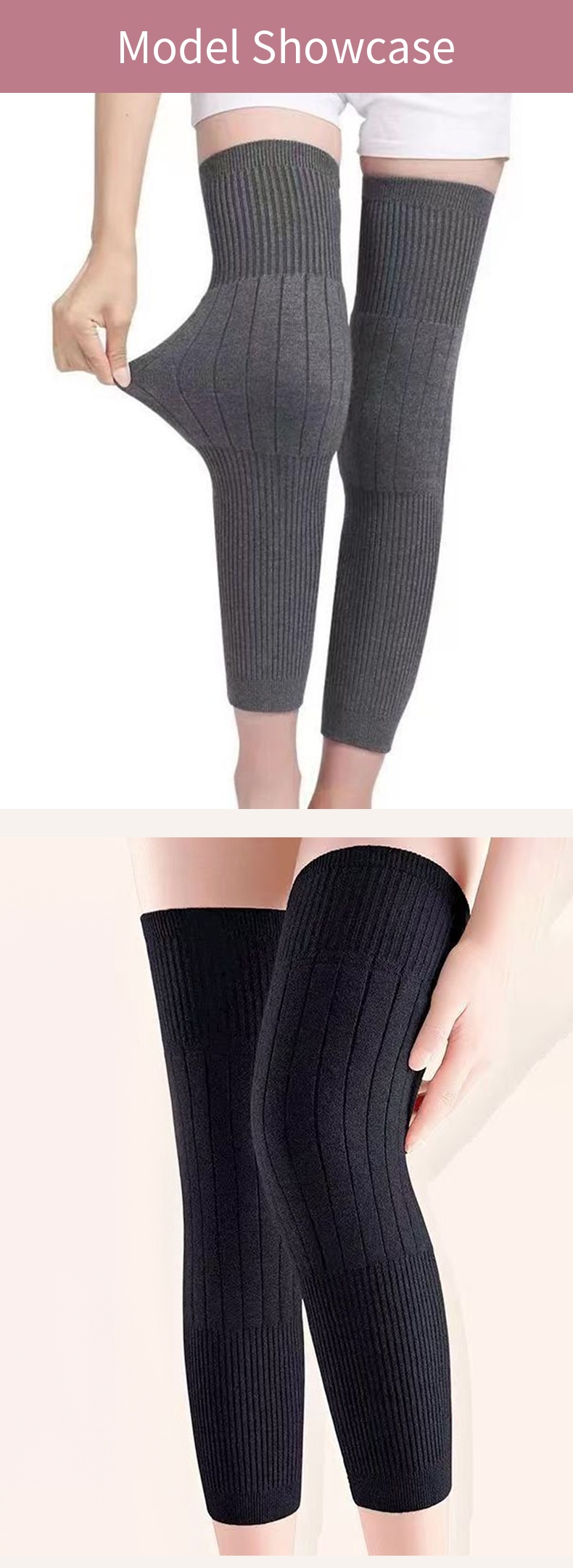 3-5 Pairs Premium Knee Sleeves Thermal Lock, Comfortable Without ​​Constraints​​ & Extended Design VEIMIA