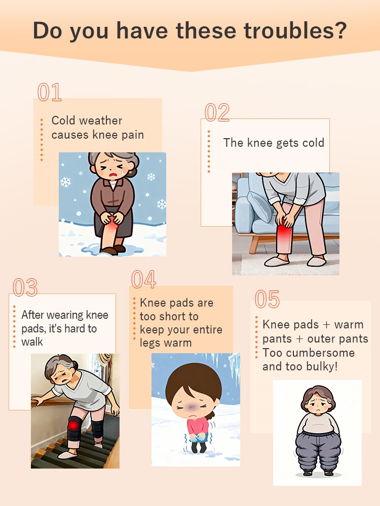 3-5 ​​Pair​​ Premium Knee Sleeves Thermal Lock, Comfortable Without ​​Constraints​​ & Extended Design VEIMIA