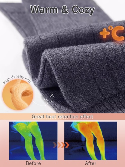 3-5 Pairs Premium Knee ​​Sleeve​​ Thermal ​​Locks​​, Comfortable Without Constraint & Extended Design VEIMIA