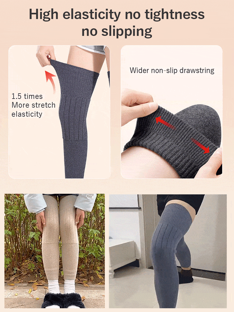 3-5 Pairs Premium Knee ​​Sleeve​​ Thermal Lock, Comfortable Without ​​Constraints​​ & Extended Design VEIMIA