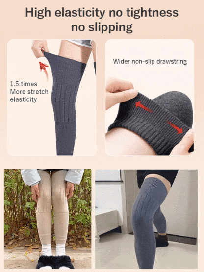 3-5 Pairs Premium Knee ​​Sleeve​​ Thermal Lock, Comfortable Without ​​Constraints​​ & Extended Design VEIMIA