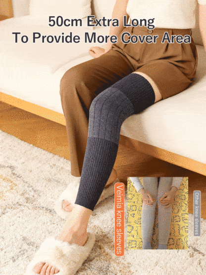 3-5 Pairs Premium Knee ​​Sleeve​​ Thermal Lock, Comfortable Without Constraint & Extended ​​Designs​​ VEIMIA