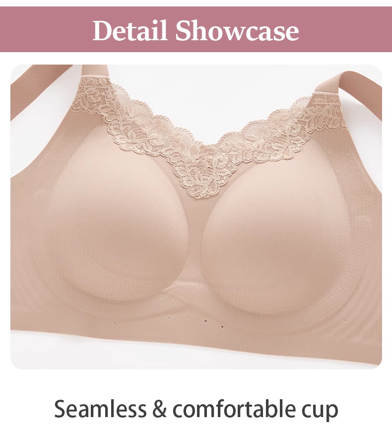 Pressure-free Minimizer Bra Full Coverages Slimming, Anti-sagging & Wireless Comforts VEIMIA