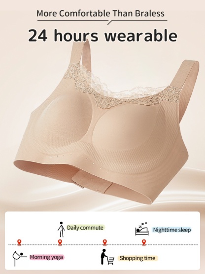 Pressure-free Minimizer Bra Full Holds Slimming, Anti-sagging & Wireless Comfort VEIMIA